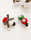 Lovely Red+white Christmas Hat&bowknot Decorated Hairpin(2pcs)