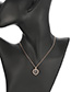 Fashion Gold Color Hollow Out Round Shape Decorated Necklace