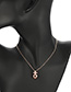 Fashion Gold Color Cartoon Cross Shape Decorated Necklace