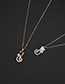 Fashion Gold Color Cartoon Cat Shape Decorated Necklace