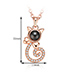 Fashion Silver Color Cartoon Cat Shape Decorated Necklace