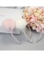Fashion White Pure Color Decorated Hair Hoop
