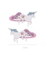 Fashion Purple Butterfly Shape Decorated Hair Clip(2pcs)