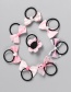Fashion Pink Bowknot Shape Decorated Hair Clip(8pcs)