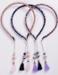 Fashion Navy Tassel Decorated Hair Hoop
