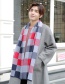 Fashion Black+gray Grid Pattern Decorated Knitted Men's Scarf