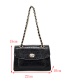 Fashion Coffee Buckle Decorated Pure Color Shoulder Bag