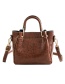 Fashion Brown Pure Color Design Square Shape Bag(2pcs)