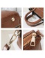Fashion Brown Pure Color Design Square Shape Bag(2pcs)
