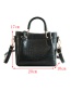 Fashion Black Pure Color Design Square Shape Bag(2pcs)