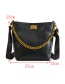 Fashion Brown Chains Decorated Pure Color Shoulder Bag
