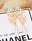 Fashion Gold Color Hollow Out Butterfly Decorated Earrings