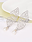 Fashion Silver Color Hollow Out Butterfly Decorated Earrings