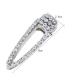 Elegant Silver Color Full Diamond Decorated Hair Clip