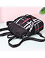 Trendy Black Grid Pattern Decorated Leisure Backpack