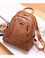 Trendy Black Zippers Decorated Backpack Without Pendant