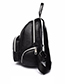 Trendy Black Color Matching Design Simple Backpack
