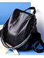 Trendy Blck Fuzzy Ball Decorated Backpack With Pendant
