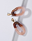 Fashion Pink Oval Shape Decorated Earrings
