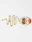 Fashion Gold Color Cartoon Pattern Decorated Necklace
