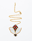 Fashion Gold Color Bee Shape Pendant Decorated Necklace
