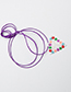Fashion Multi-color Triangle Shape Pendant Decorated Necklace