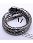 Fashion Black Snake Shape Decorated Opening Bracelet
