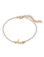 Fashion Gold Color Heart Shape Decorated Bracelets(3pcs)