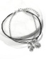 Fashion Silver Color Tortoise Shape Decorated Anklet