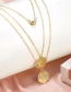 Fashion Gold Color Multi-layer Design Necklace