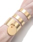 Fashion Gold Color Pure Color Decorated Rings(2pcs)