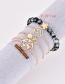 Fashion Multi-color Tortoise&beads Decorated Bracelet (5pcs)