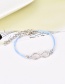 Fashion Silver Color Shell&beads Decorated Bracelet(5pcs)