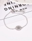 Fashion Silver Color M Letter Shape Decorated Bracelet