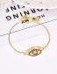 Fashion Rose Gold Eye Shape Decorated Bracelet