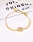 Fashion Gold Color M Letter Shape Decorated Bracelet