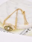 Fashion Gold Color Eye Shape Decorated Bracelet