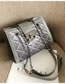 Fashion Gray Grids Pattern Decorated Bag
