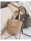 Fashion Gray Pure Color Decorated Bag