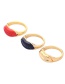 Fashion Red Lip Shape Decorated Ring