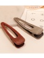 Fashion Brown Pure Color Decorated Hair Clip