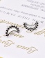 Fashion Silver Color Moon Shape Decorated Earrings(7pairs)