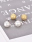 Fashion Gold Color Round Shape Decorated Earrings(9pairs)