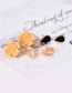 Fashion Orange Flower Shape Decorated Earrings(9pairs)