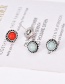 Fashion Multi-color Round Shape Decorated Earrings(6pairs)