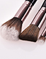 Fashion Black Flat Shape Decorated Make Up Brushes(25pcs)