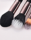 Fashion Black Flame Shape Decorated Make Up Brushes(29pcs)