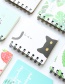 Fashion White Cat Pattern Decorated Notebook(100 Sheets)