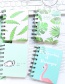 Fashion White+green Leaf Pattern Decorated Notebook(100 Sheets)