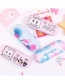 Fashion Pink Letter Pattern Decorated Glasses Case